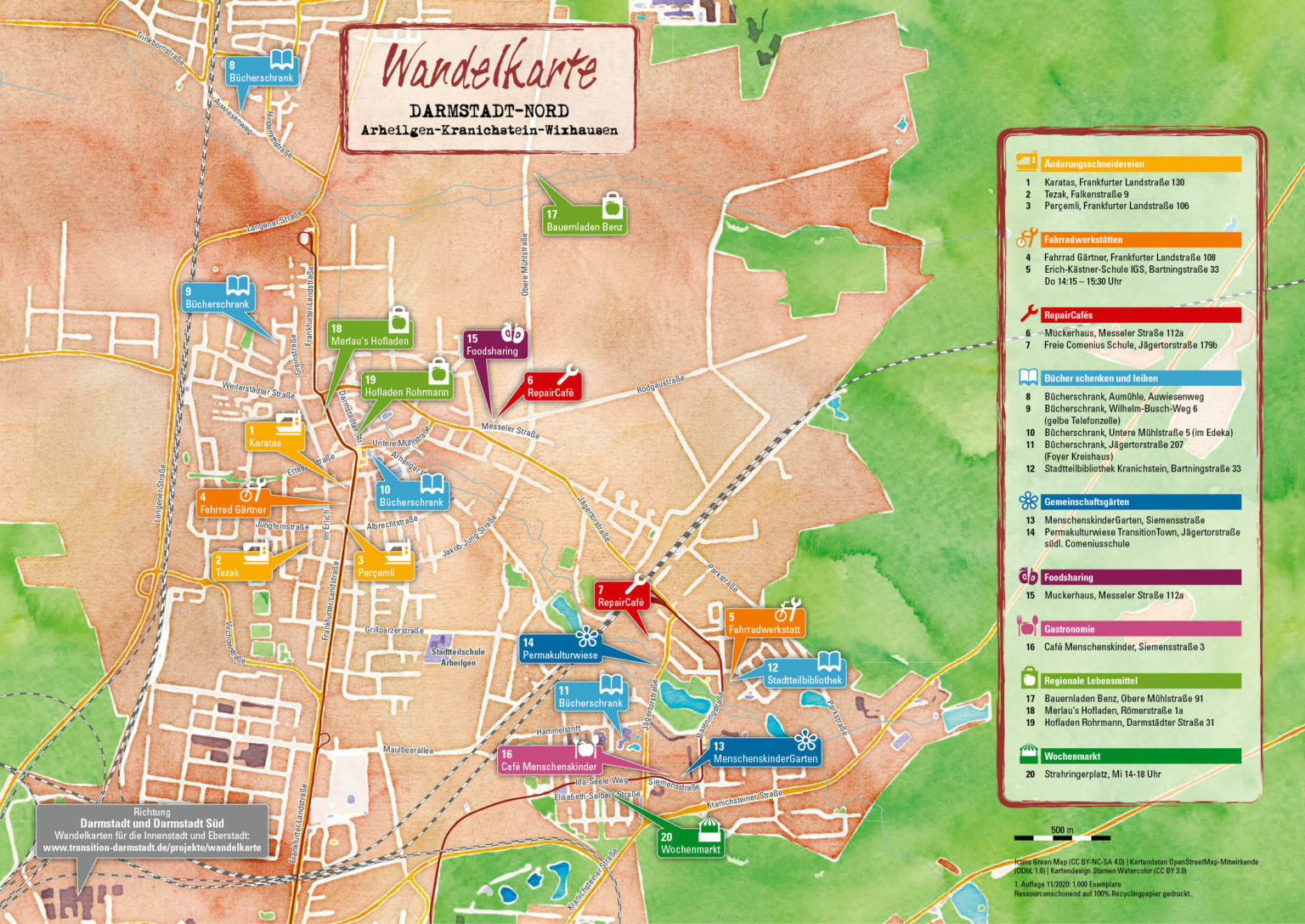 Wandelkarte – Transition Town Darmstadt