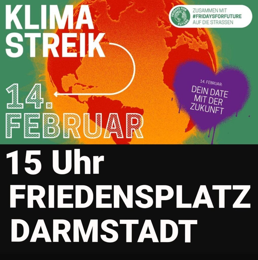 Klimastreik in Darmstadt - Keine Zukunft ohne Klimaschutz @ Friedensplatz