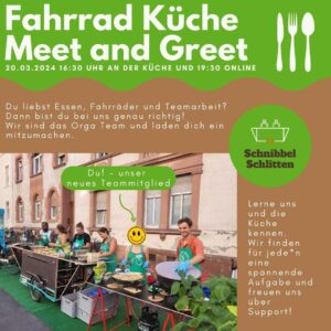 foodsharing Fahrradküche: Meet and Greet @ 16:30 - zwanzig° an der TU Darmstadt