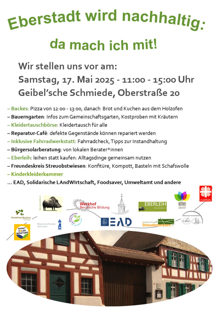 Eberstadt wird Nachhaltig - da mach ich mit! @ Geibel'sche Schmiede