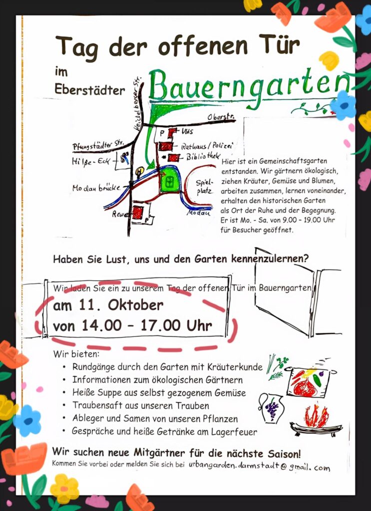 Eberstädter Bauerngarten: Tag der offenen Tür @ Bauerngarten Eberstadt