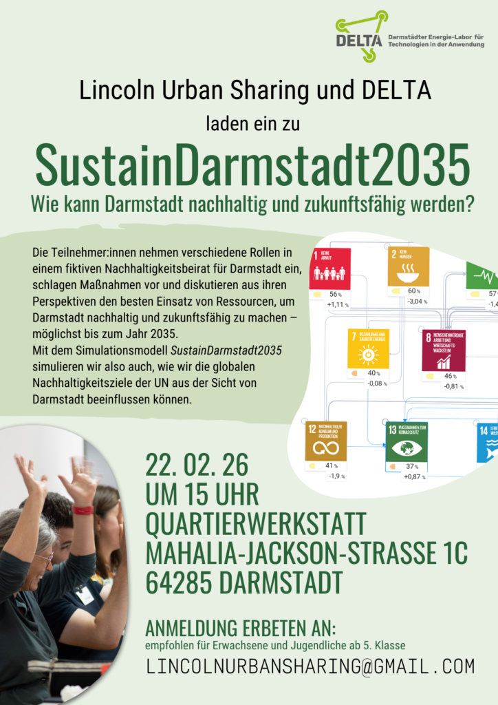 Rollenspiel "SustainDarmstadt 2035" @ Quartierszentrum Lincoln
