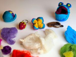 Buntes Filzen: Ostereier und noch mehr Für Kinder von 6 bis 12 Jahren @ BUND Zentrum für Stadtnatur - Orangerie