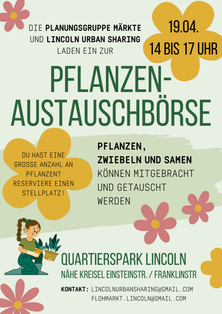 Pflanzentauschbörse Lincolnsiedlung @ Quartierspark Lincoln
